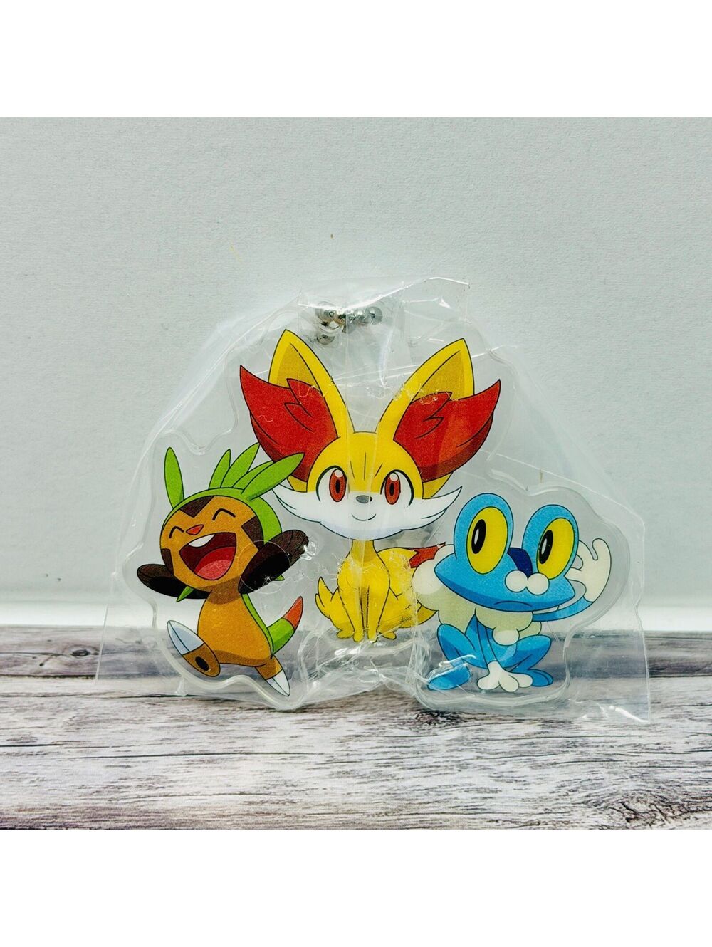 Pokemon Starter Trio Acrylic Keychain Chespin Froakie Fennekin New US Seller
